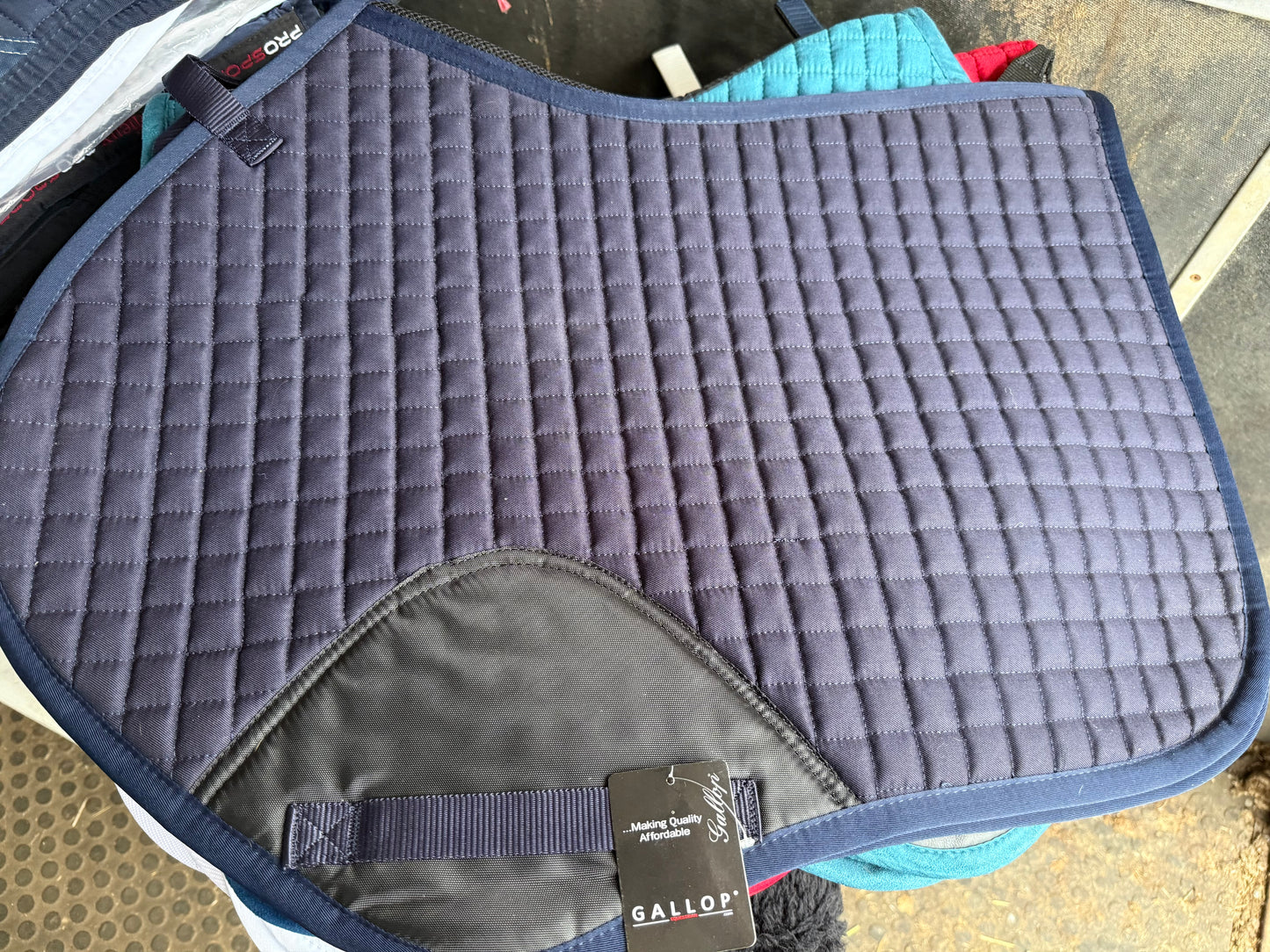 Brand New Navy C/C saddlepad