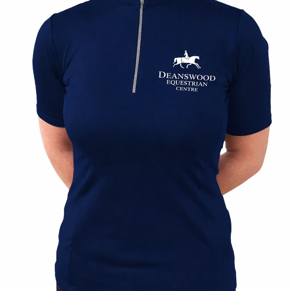 Short Sleeve Zipped Neck Base-Layer