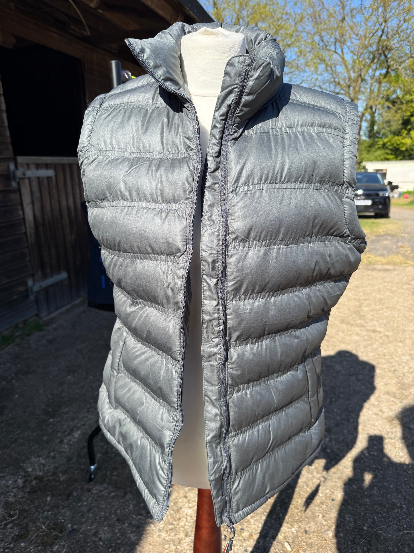 Padded Gillet Ladies Medium - Grey