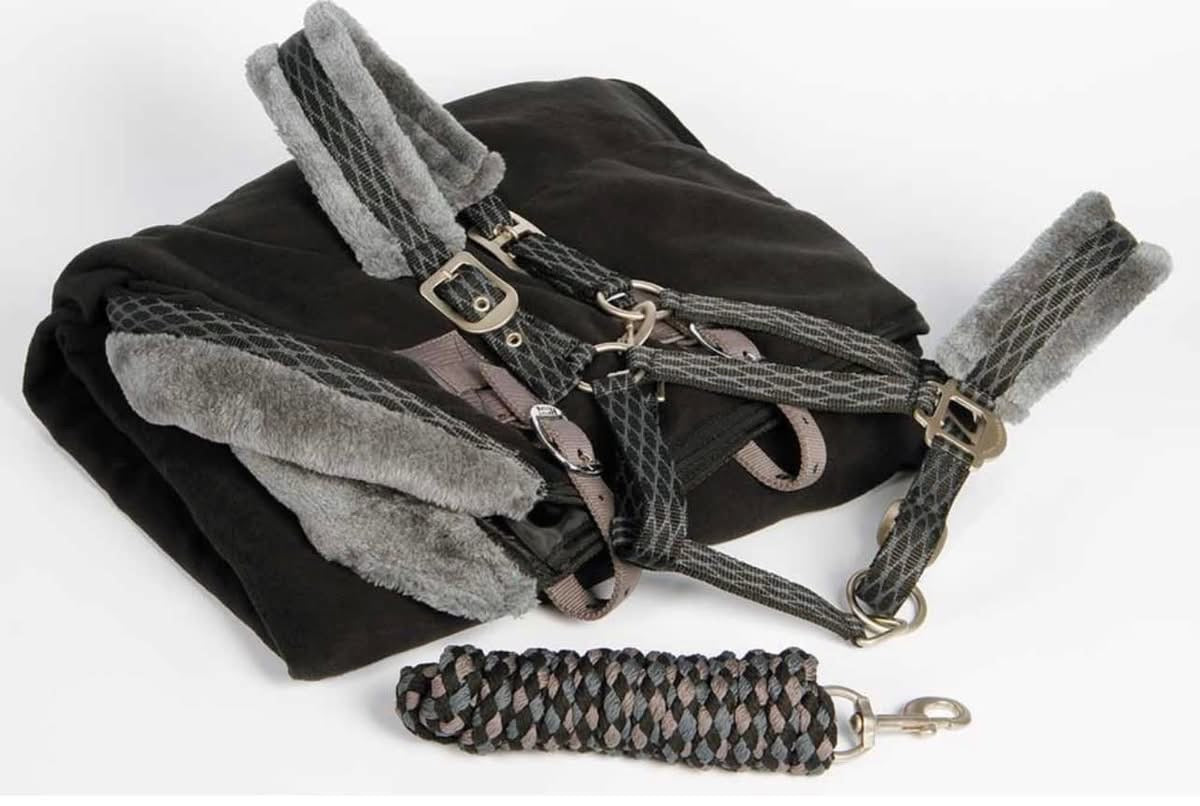 Harrys Horse Fleece Rug and Headcollar & Leadrope set