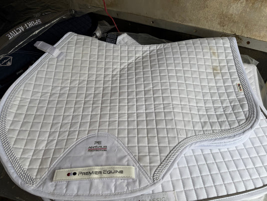 Premier Equine White Euro Saddlepad