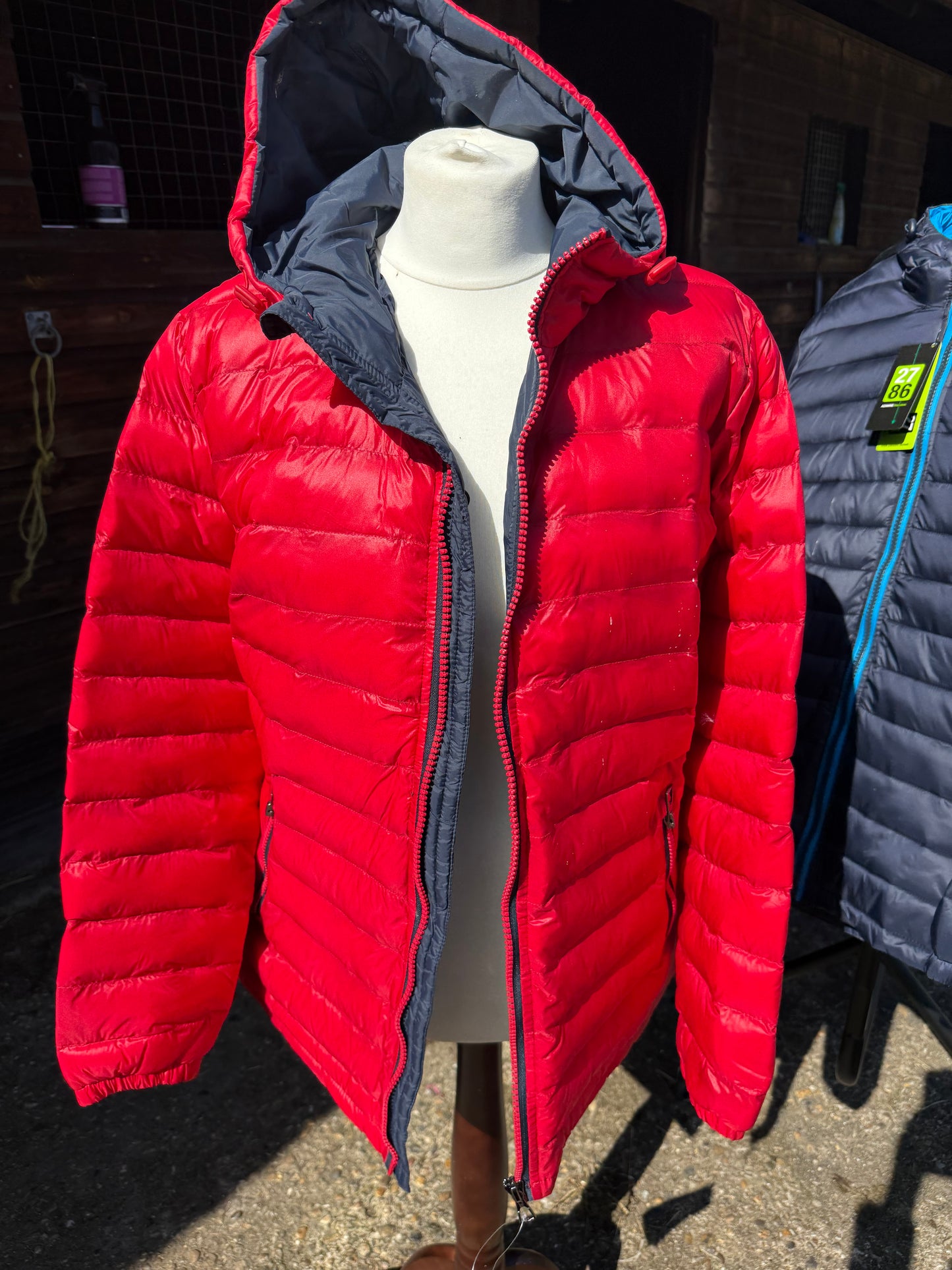 Ladies Padded Jacket - red/black