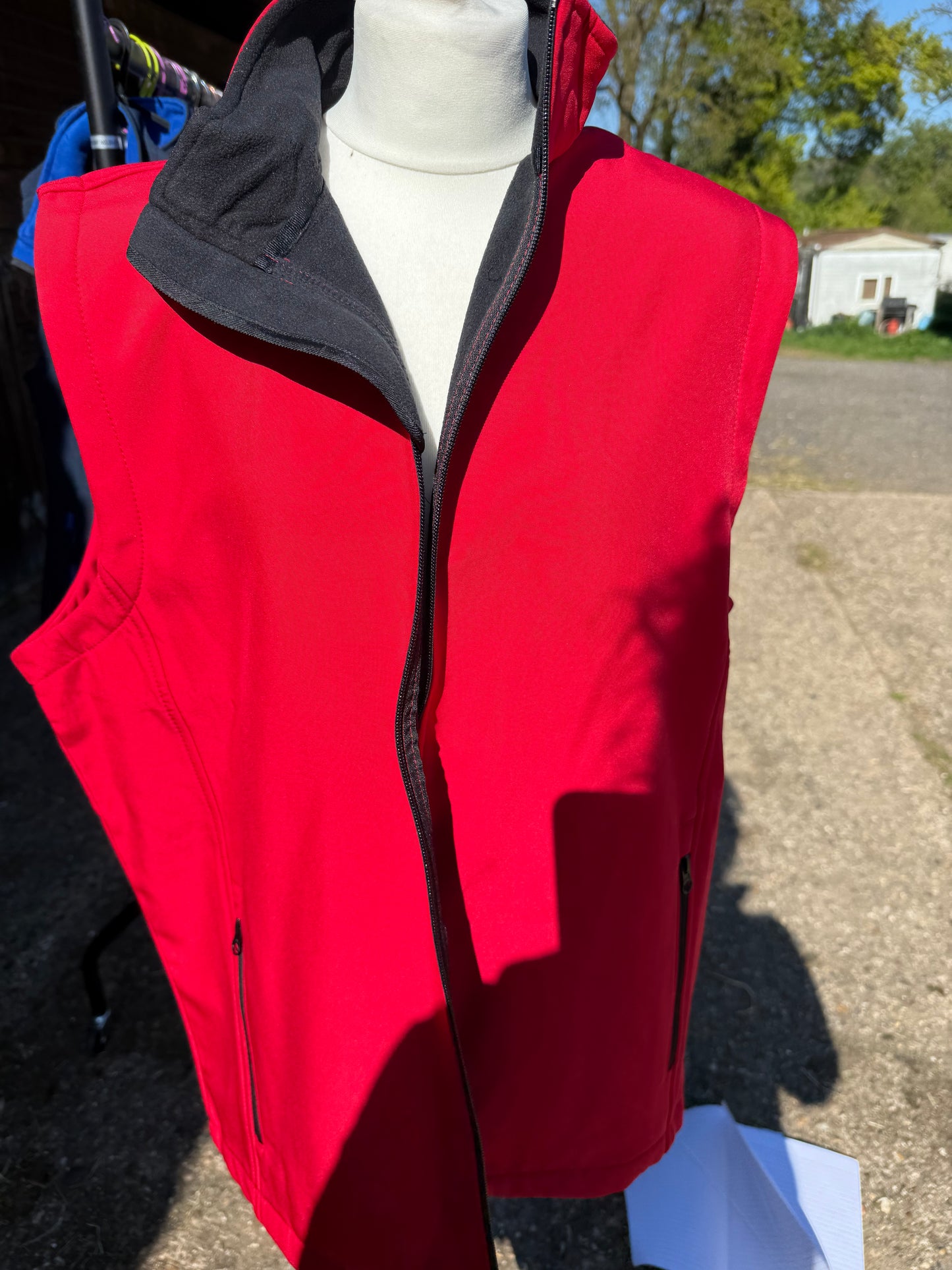 Softshell Gillet Red/Black - Unisex XL