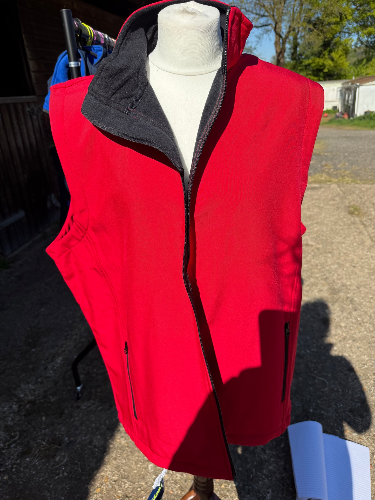 Softshell Gillet Red/Black - Unisex XL