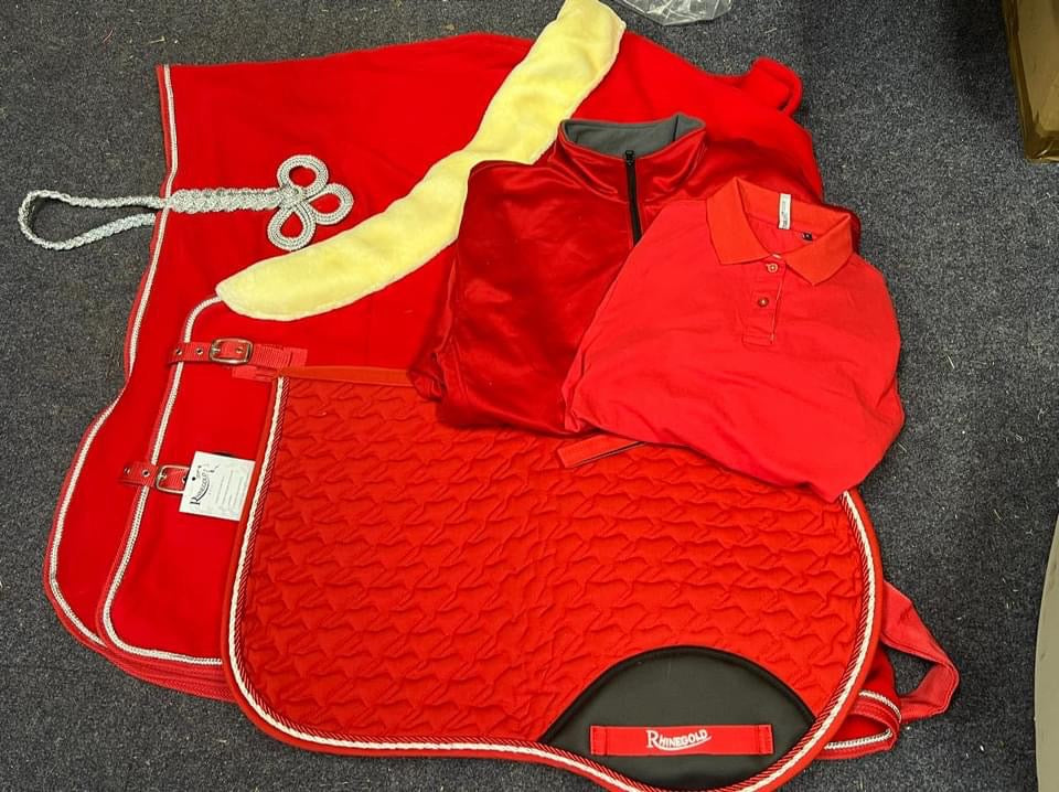 Red Colour Riding Kit Complete Colour Set – personalised by
