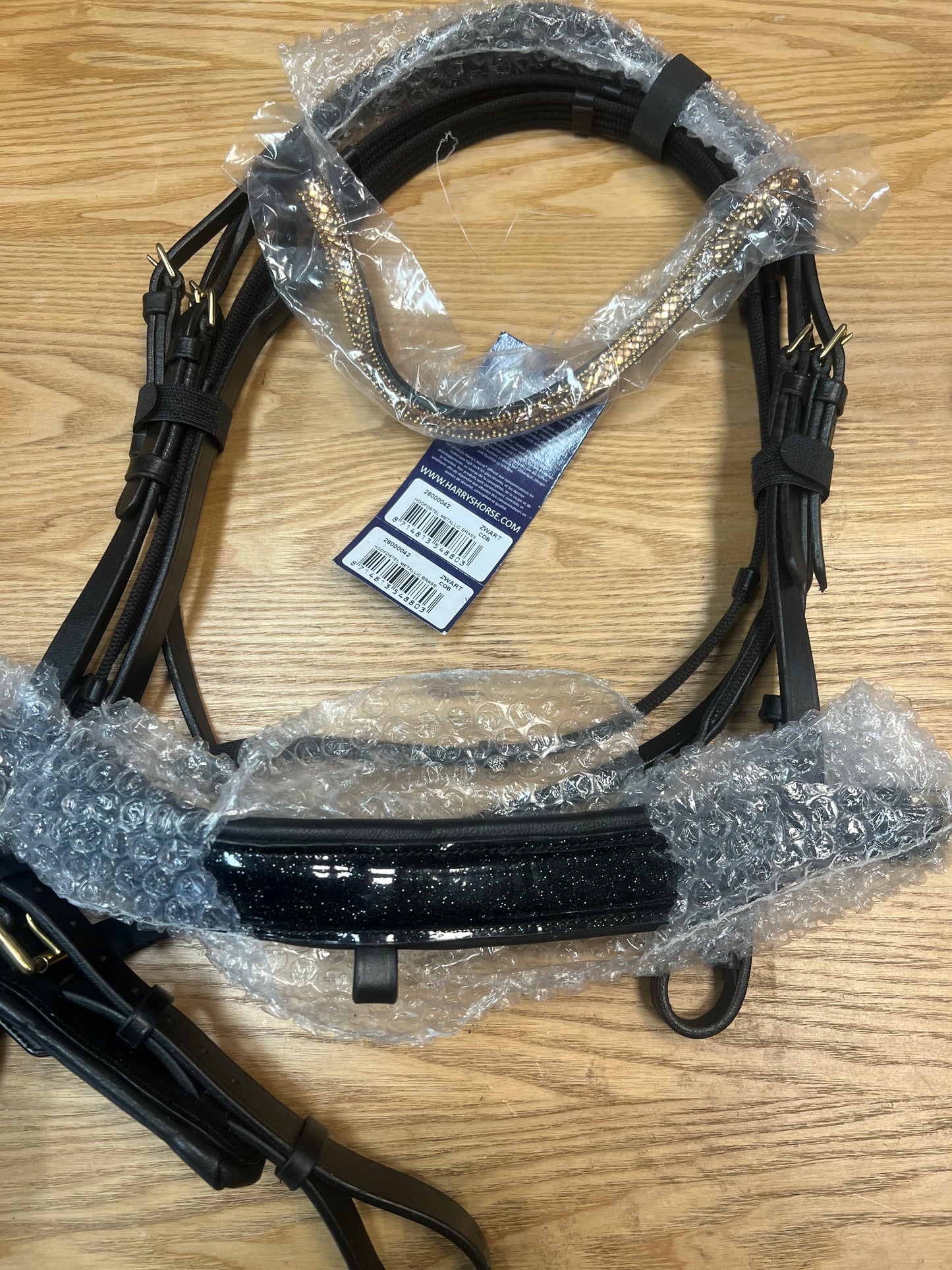 Harrys Horse Metallic Brass Bridle