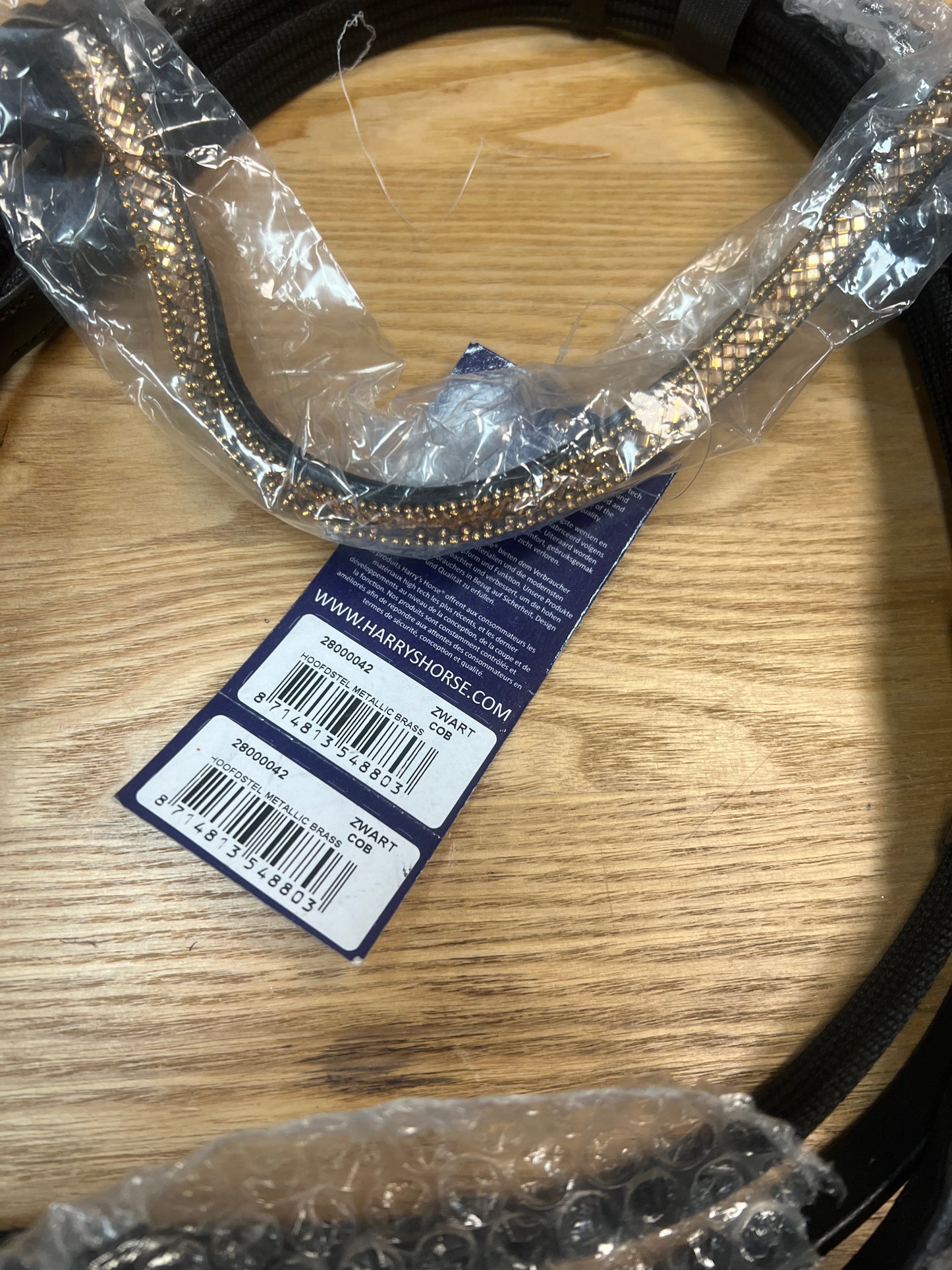 Harrys Horse Metallic Brass Bridle