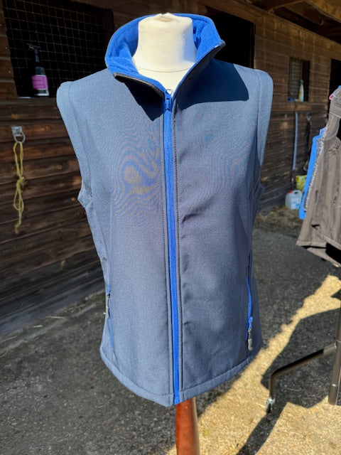 Navy/Royal Softshell Gillet - size 12