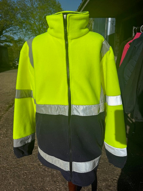 Flourescent Fleece Jacket Size Large - Unisex