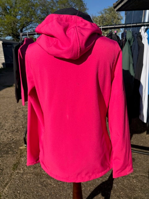 Softshell Jacket with Hood - Arkley III Pink/Black Size 12