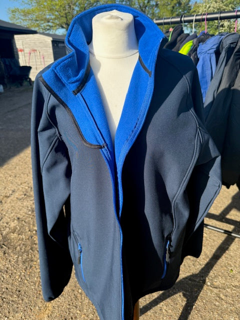 Softshell Jacket- Navy/Royal Unisex sixes Large & XL
