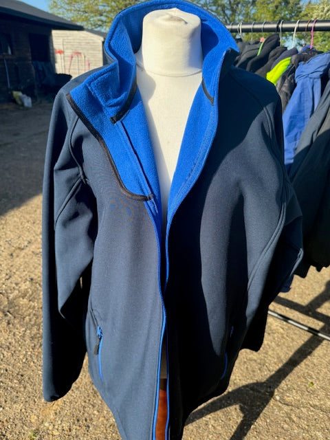 Softshell Jacket- Navy/Royal Unisex sixes Large & XL