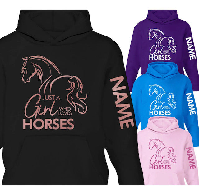 Just a Girl Who Loves Horses Hoody